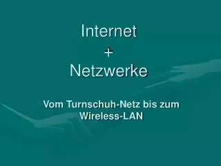 internet netzwerke