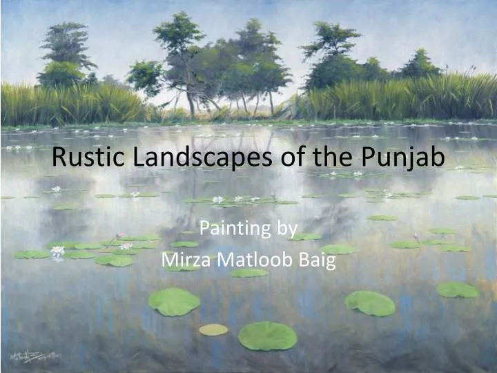 rustic landscapes of the punjab