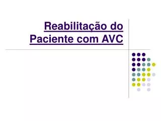 reabilita o do paciente com avc
