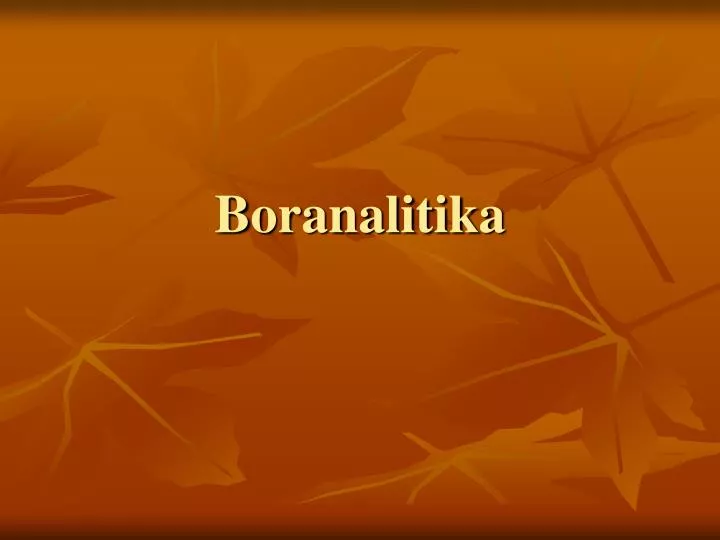 boranalitika
