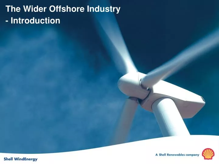 the wider offshore industry introduction