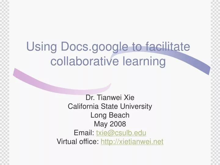 using docs google to facilitate collaborative learning
