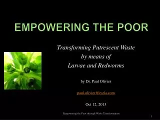 Empowering the Poor