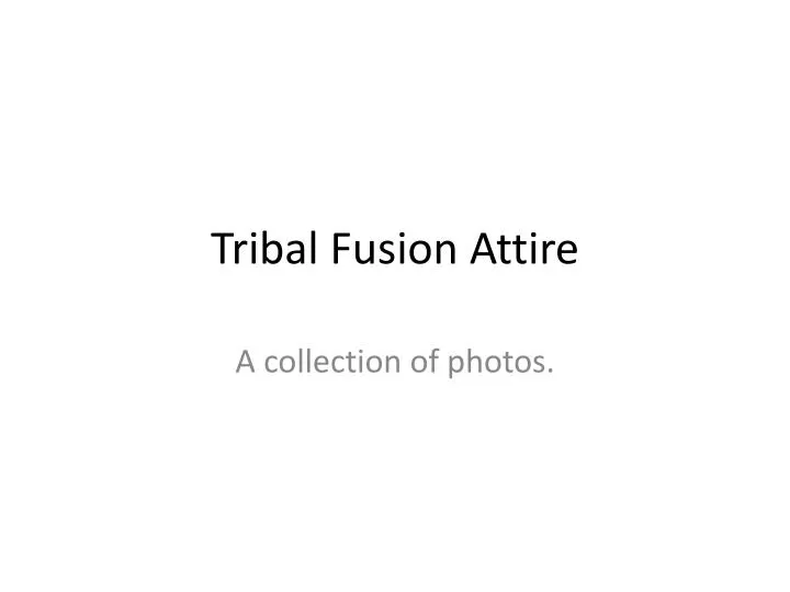 tribal fusion attire