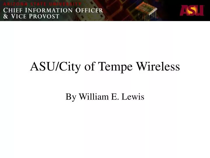 asu city of tempe wireless