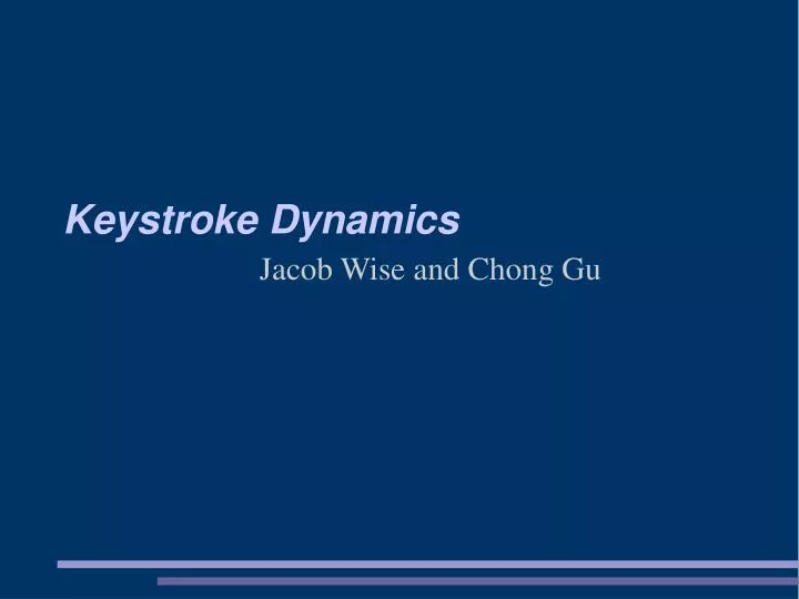 jacob wise and chong gu