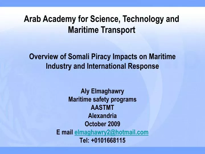 overview of somali piracy impacts on maritime industry and international response