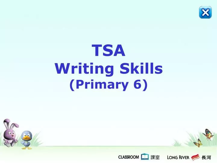 tsa writing skills primary 6