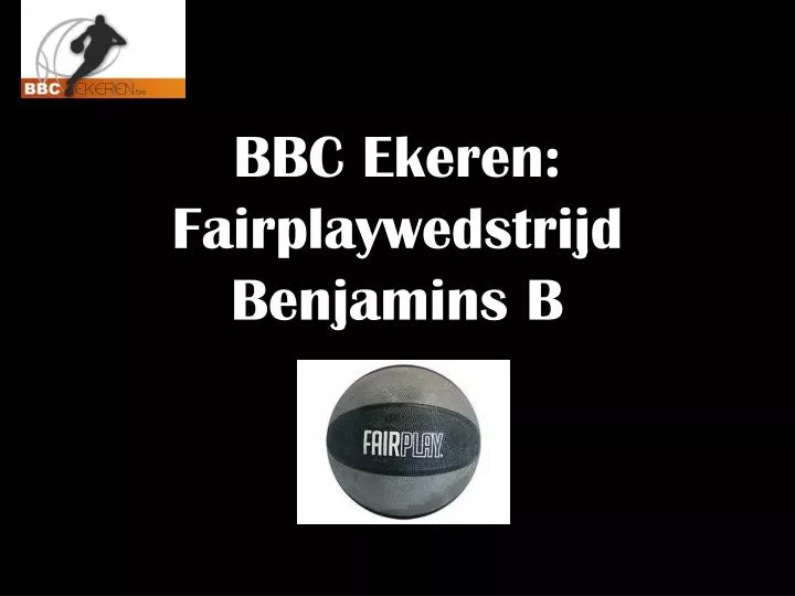 bbc ekeren fairplaywedstrijd benjamins b