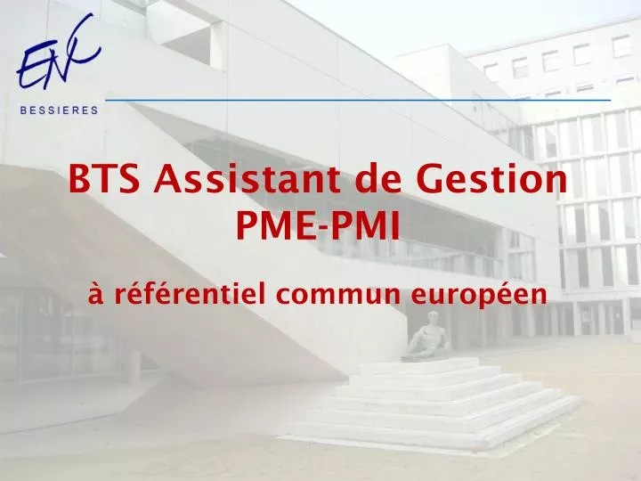 bts assistant de gestion pme pmi