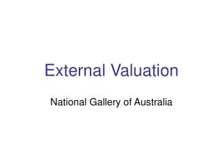 External Valuation