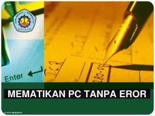mematikan pc tanpa eror