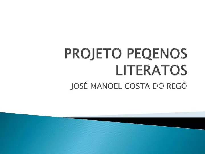 projeto peqenos literatos