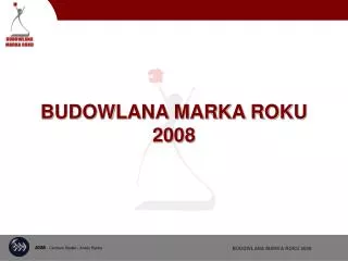 budowlana marka roku 2008