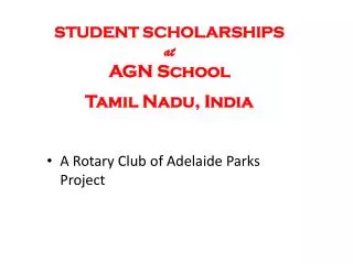 A Rotary Club of Adelaide Parks Project