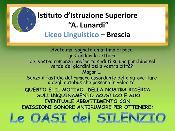 is tituto d istruzione superiore a lunardi liceo linguistico brescia