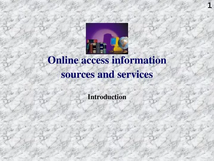 online access information sources and services