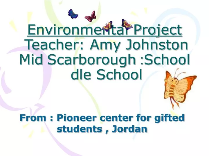 environmental project teacher amy johnston school scarborough middle school