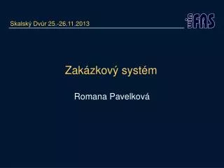 zak zkov syst m
