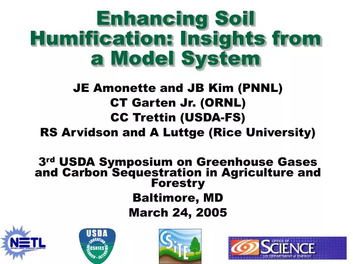 enhancing soil humification insights from a model system