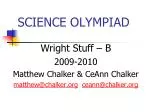SCIENCE OLYMPIAD - slide 1
