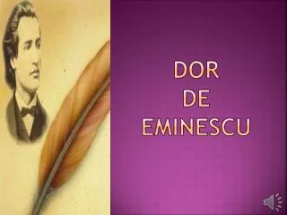 dor de eminescu