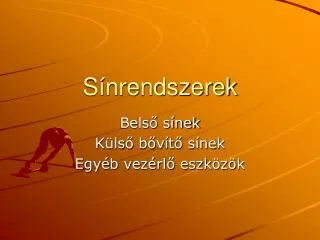 s nrendszerek