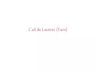 l ail de lautrec tarn