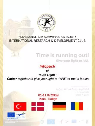 Infopack of ’Youth Light! ‘’ ’ Gather together to give your light to ‘’ANİ’’ to make it alive