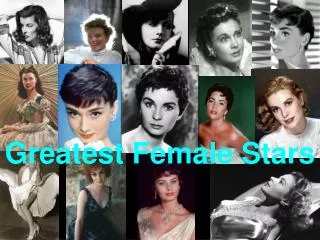 Greatest Female Stars