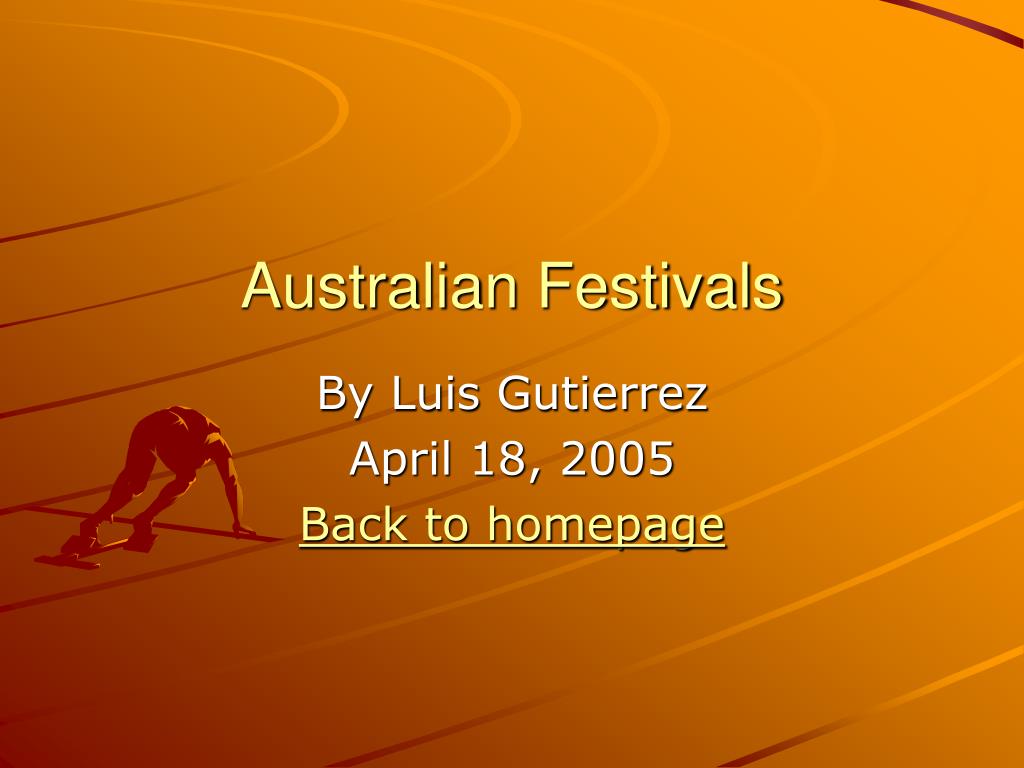 Australian Festivals - slide 1