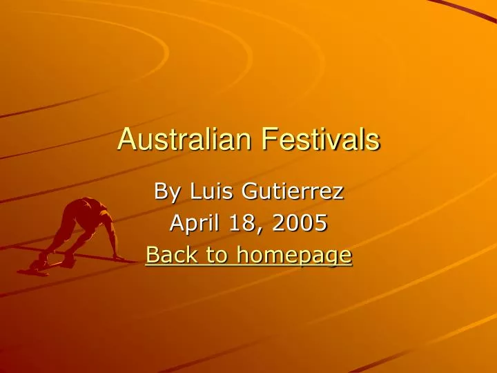 australian festivals