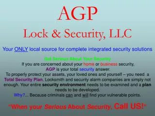AGP Lock &amp; Security, LLC