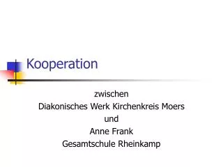 kooperation