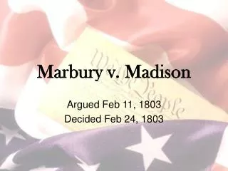 Marbury v. Madison