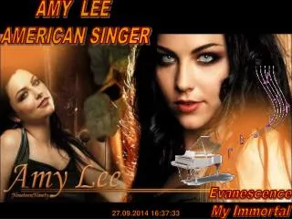 AMY LEE AMERICAN SINGER