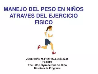 manejo del peso en ni os atraves del ejercicio fisico