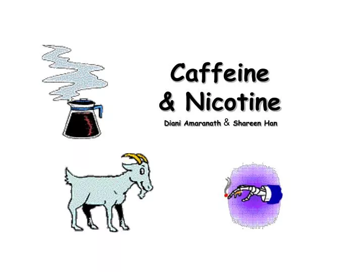 caffeine nicotine diani amaranath shareen han