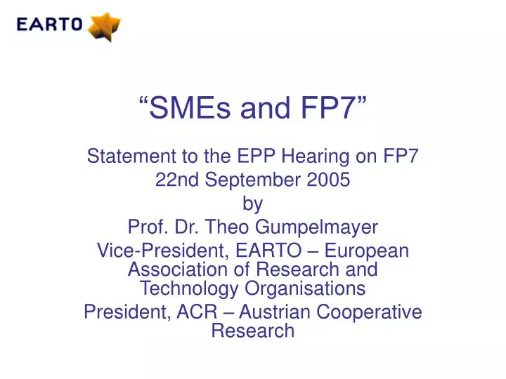 smes and fp7