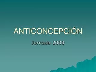 anticoncepci n