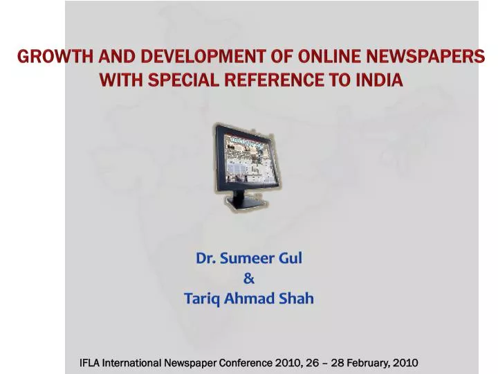 growth and development of online newspapers with special reference to india