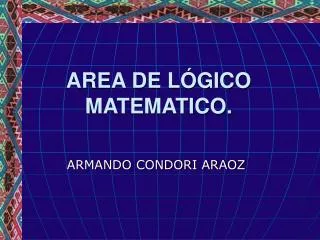 area de l gico matematico