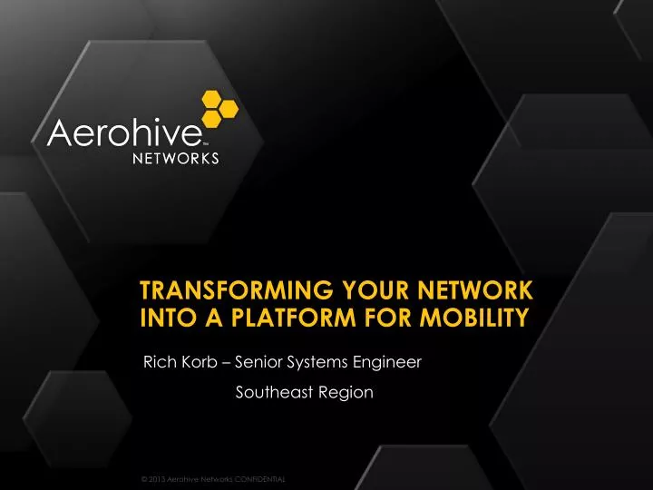 transforming your network into a platform for mobility