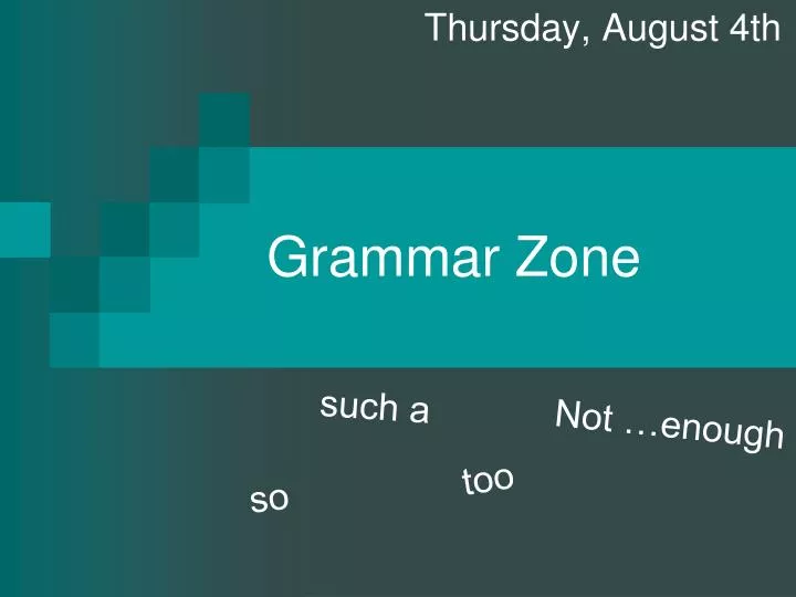 grammar zone