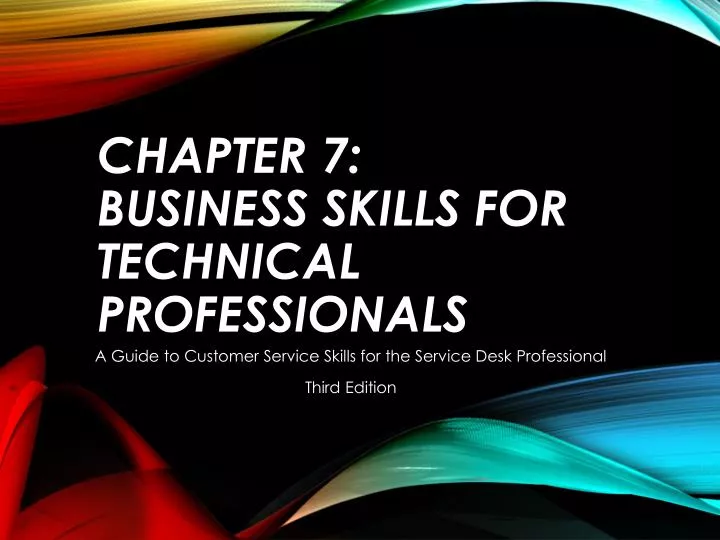 chapter 7 business skills for technical professionals