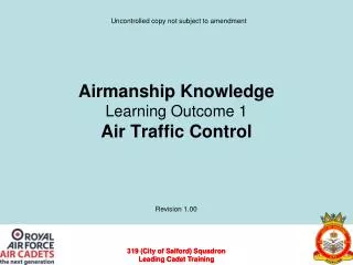 airmanship knowledge learning outcome 1 air traffic control