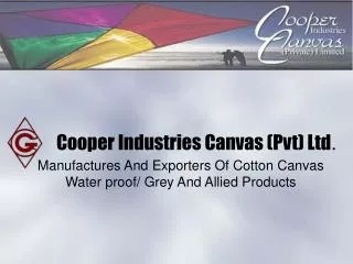 Cooper Industries Canvas (Pvt) Ltd .