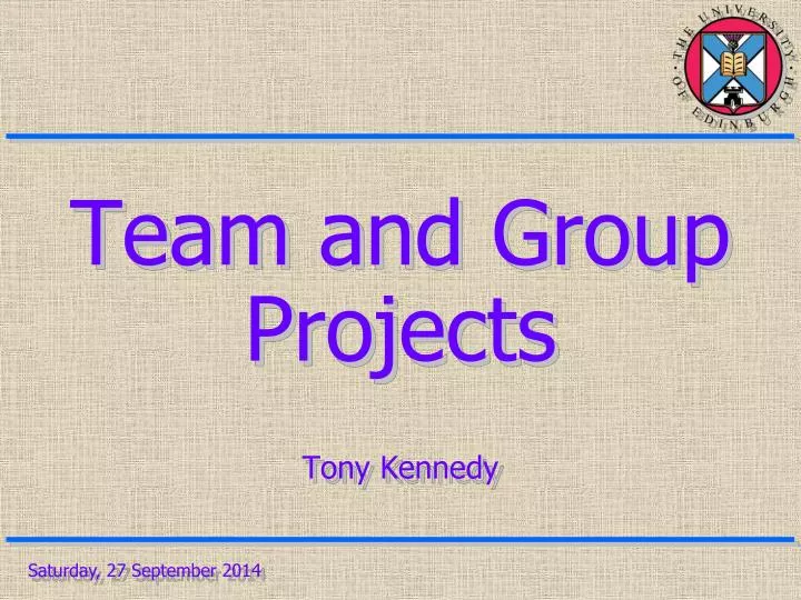 team and group projects