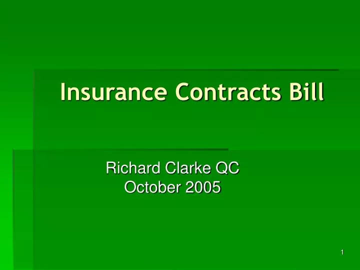 insurance contracts bill