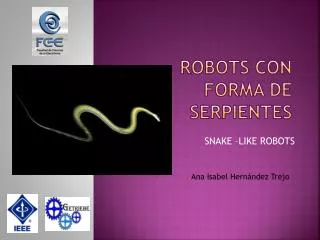 robots con forma de serpientes